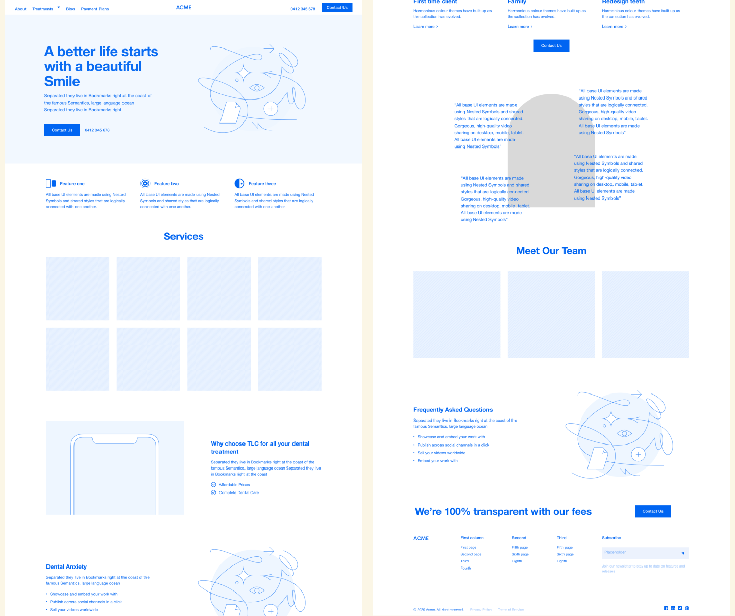 low-fidelity wireframe